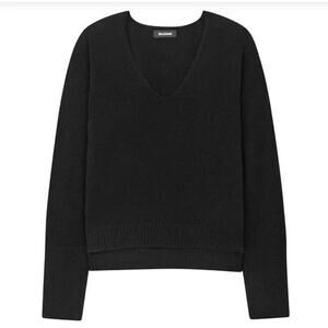 Naadam Cashmere Cropped V Neck Sweater - S